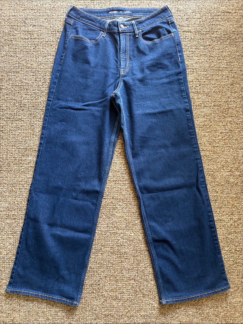 Old Navy Women’s Wide Leg Jeans - Dark Blue